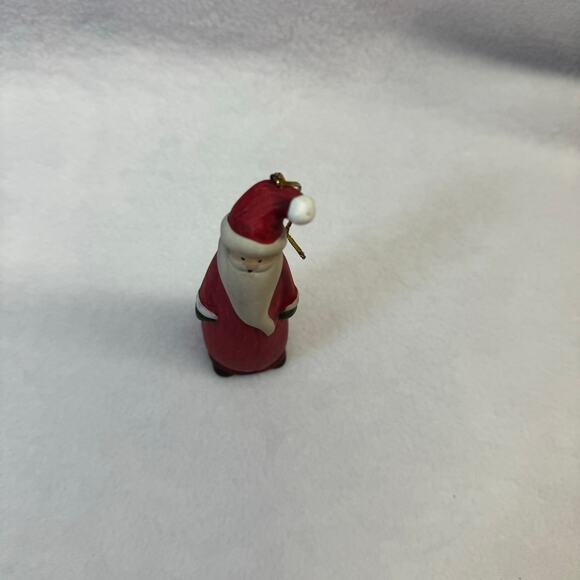 Vintage Hand Paint Santa Christmas Tree Ornament-Handmade Decor-Unique-good - Picture 8 of 9